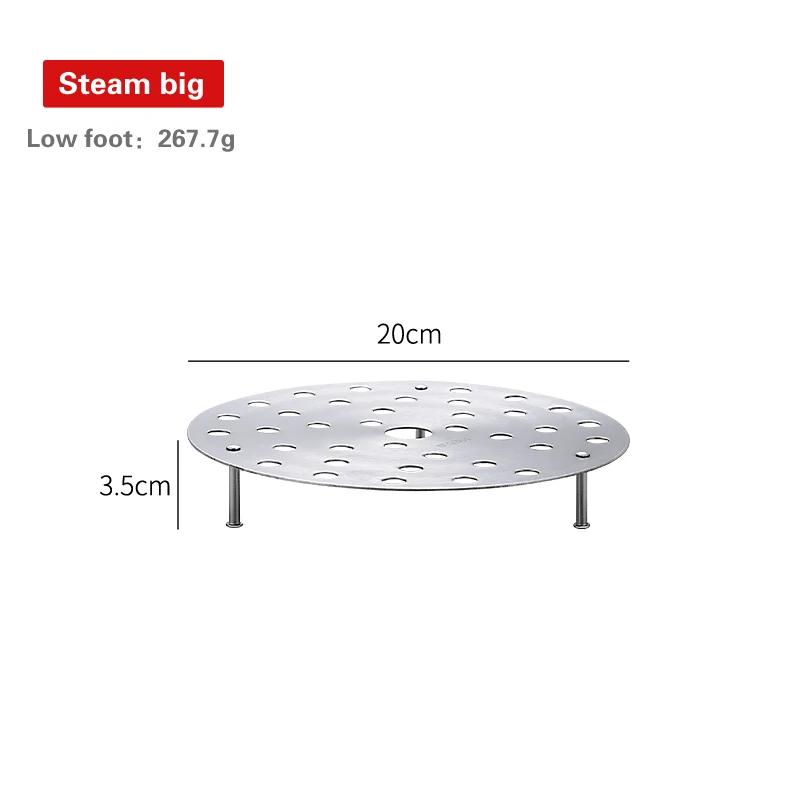 304 Stainless Steel Thickened Steam Rack Universal Steam Rack High Pressure Boiler Steam Grid Steaming Plate High Foot Steamer