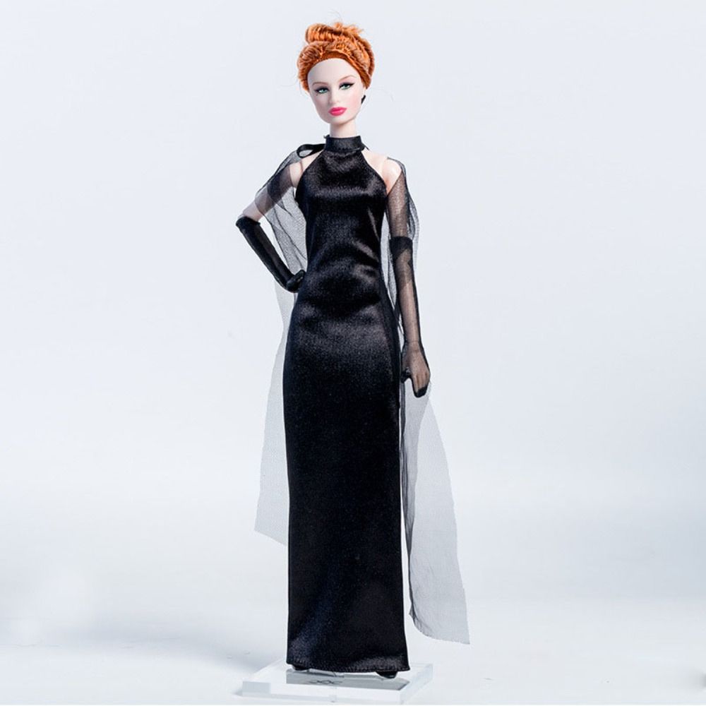 DIY Toy Elegant Black Dress Fashion Doll Party Dresses  For 30cm Doll/for 1/6 BJD Dolls