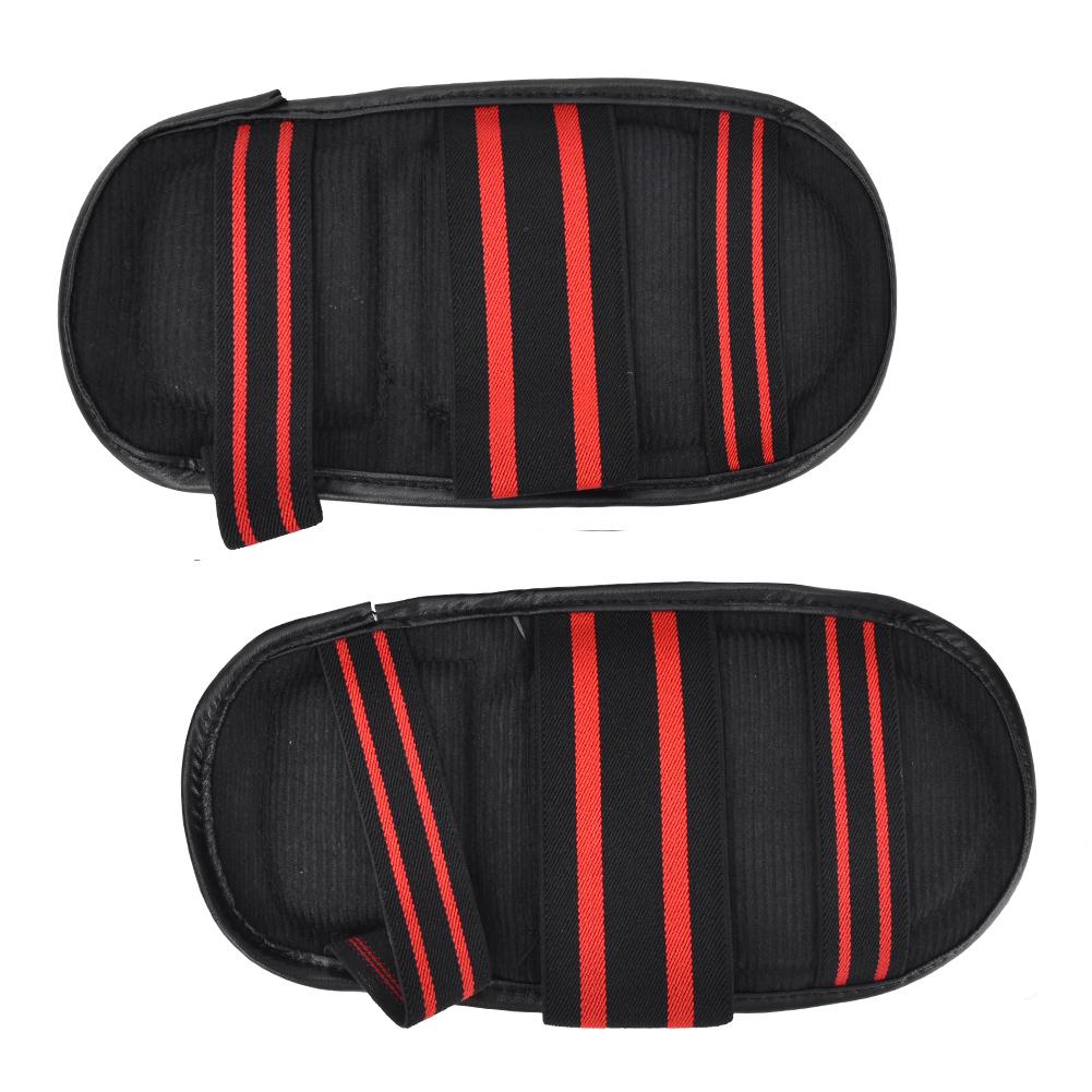 EVA Pad Instep Guards Foot Guard Protector for Sanda Boxing MMA Muay Thai(black)