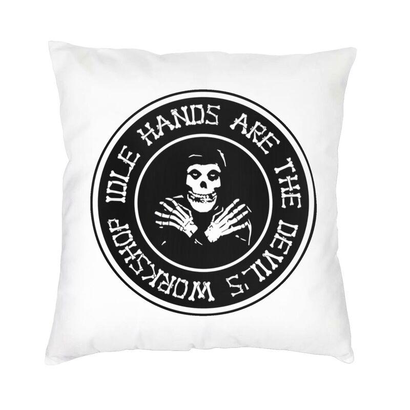 Misfits Horror Punk Rock Band Pillow Case xcm Decor Home Kawaii Outdoor Cushions Square Pillowcase