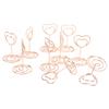 20Pcs Table Number Holder Heart Shaped Stable Sturdy Metal Widely Used Place Card Holder for Home School