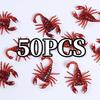 11-11pc Halloween Simulation Bug Spider Centipede Scorpion Bat Funny Fake Cockroach Toy Party Supplies DIY Party Decor Props