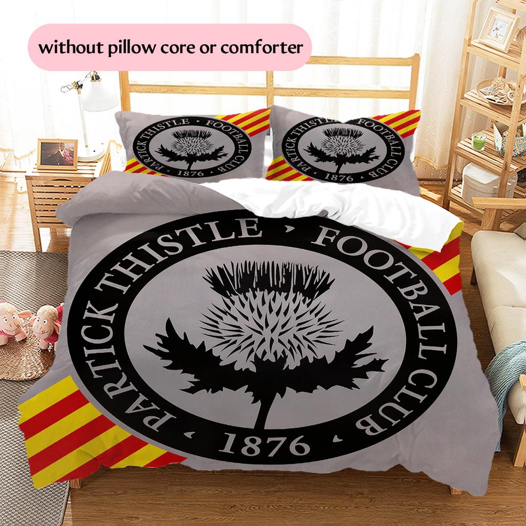 Partick Thistle F.C.  Pattern Bedding Quilt Set  Home Decoration  Gift (1 * duvet cover + 2 * pillowcase  without core)