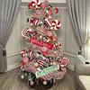 Christmas Mesh Ribbon 10 Inch X 10 Yards Red/Red White
