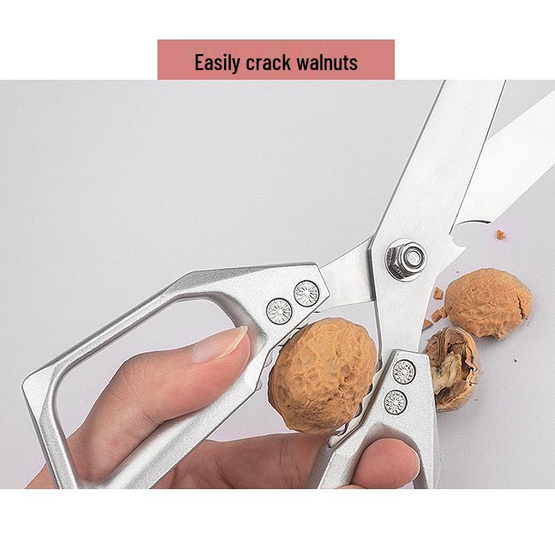 Stainless Steel Kitchen & Fabric Shears, Food-Grade Barbecue Scissors, Strong Household Sewing Shears