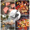 1pcs Wire Bristles BBQ Brush and Scraper Triple Scrubber Safe Efficient Grill Clean Brush for Outdoor Barbecue Essential Tools