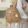 Schoolbag biscuits small schoolbag female Japanese cartoon cute canvas backpack girl student backpack cute animation casual versatile