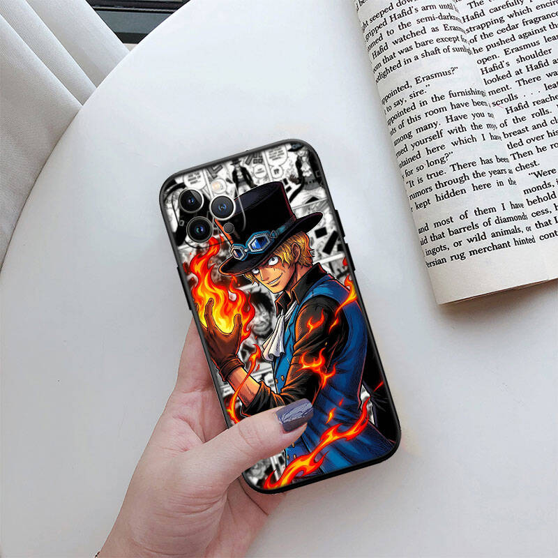 MH122 One Piece Sabo Phone Shell Case for Redmi Note 8 9 10 11 11S 10C 10X 10A 10T 9A 9C 9T 9S 8T Pro Max Plus Prime