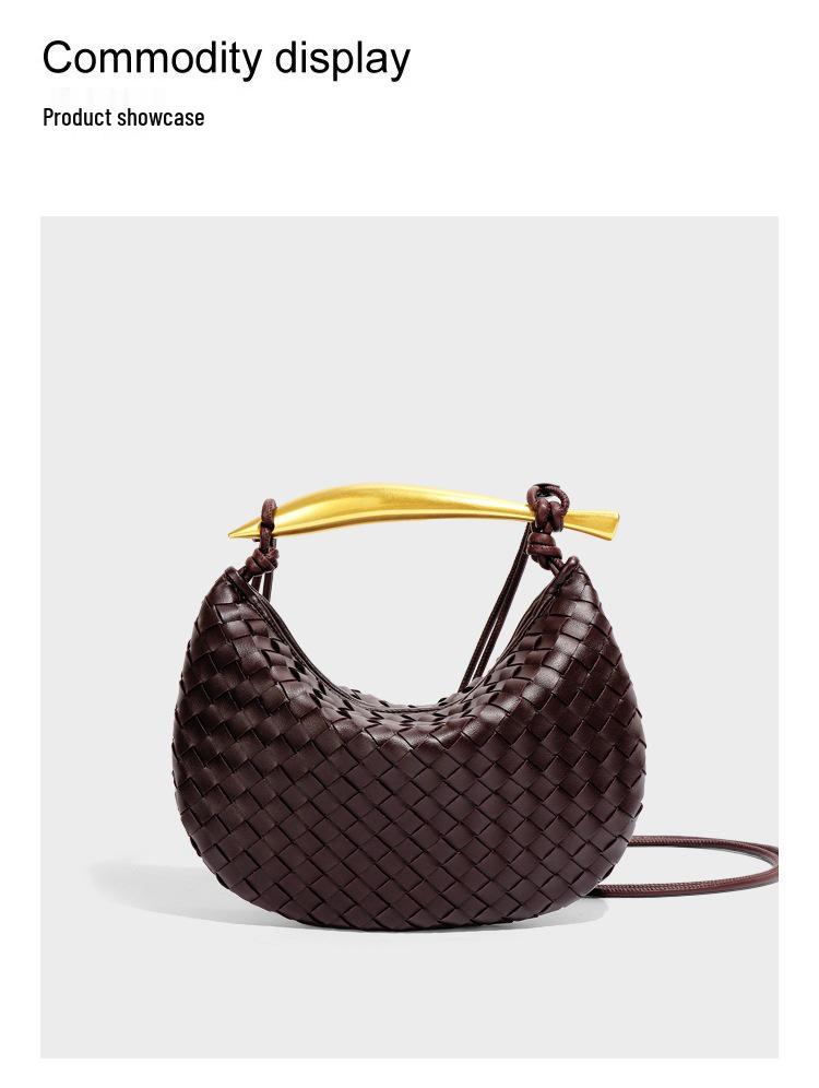 Niszowy Design Sardynkowa Tkana Torebka Pieróg: Uniwersalna torba na ramię i przez ramię