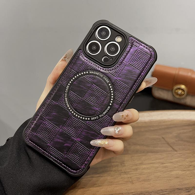 For Magsafe Magnetic Wireless Charging Retro Leather Shockproof Phone Case For iPhone 15 Pro Max 11 12 13 14 Pro Max Back Cover