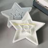 92MF Professional Silicone Star Shape Casting Molds For Crafting Candlestick Candle Holders Bases With Dried Flower Glitters