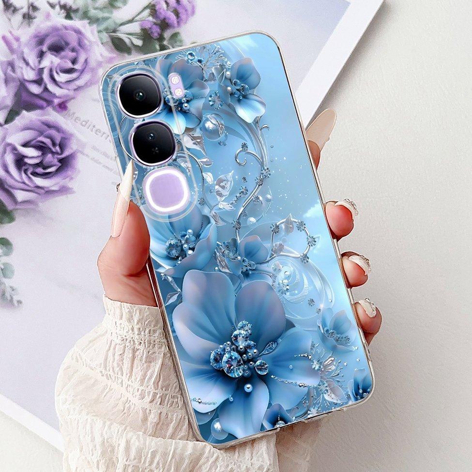 For Vivo V40 Lite 5G IDN Case V2417 Clear Cute Cat Fashion Butterfly Love Painted Soft Phone Case For Vivo V40 Lite 4G IDN Cover