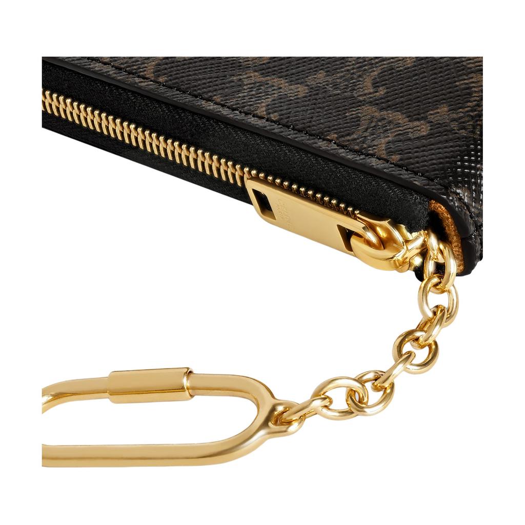 CELINE Coin And Card Pouch Black Men Pouches 10C662BTA-38NO