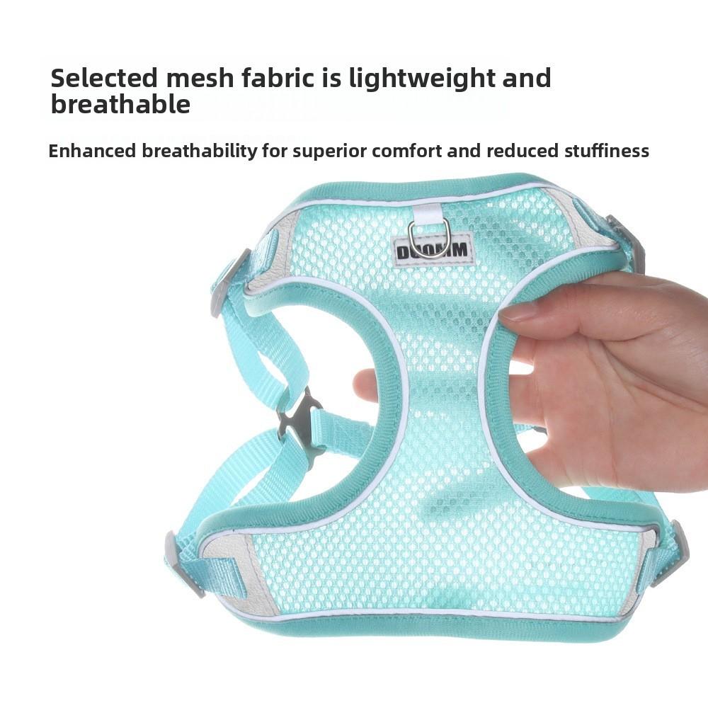 Pet Mesh Chest Harness With Quickdry Material For Small Medium Large Dogs