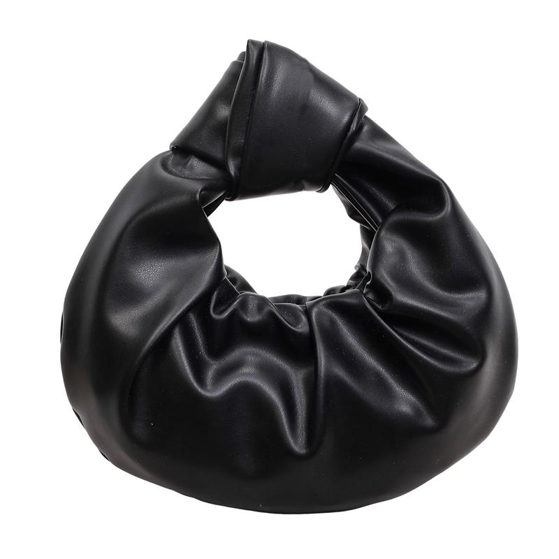 Ladies' new trendy cloud bag, handbag, pleated bag, fashiable and versatile solid color bag