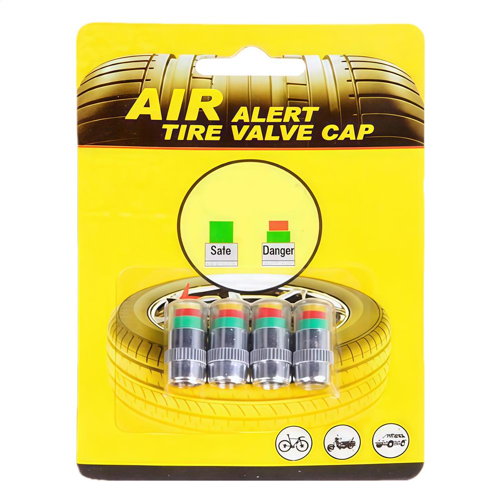 

Auto Car Tire Pressure Cap Monitor Valve Stem Caps Sensor Indicator Tire Pressure Allert Tire Pressure Valve 3 Color Eye Alert