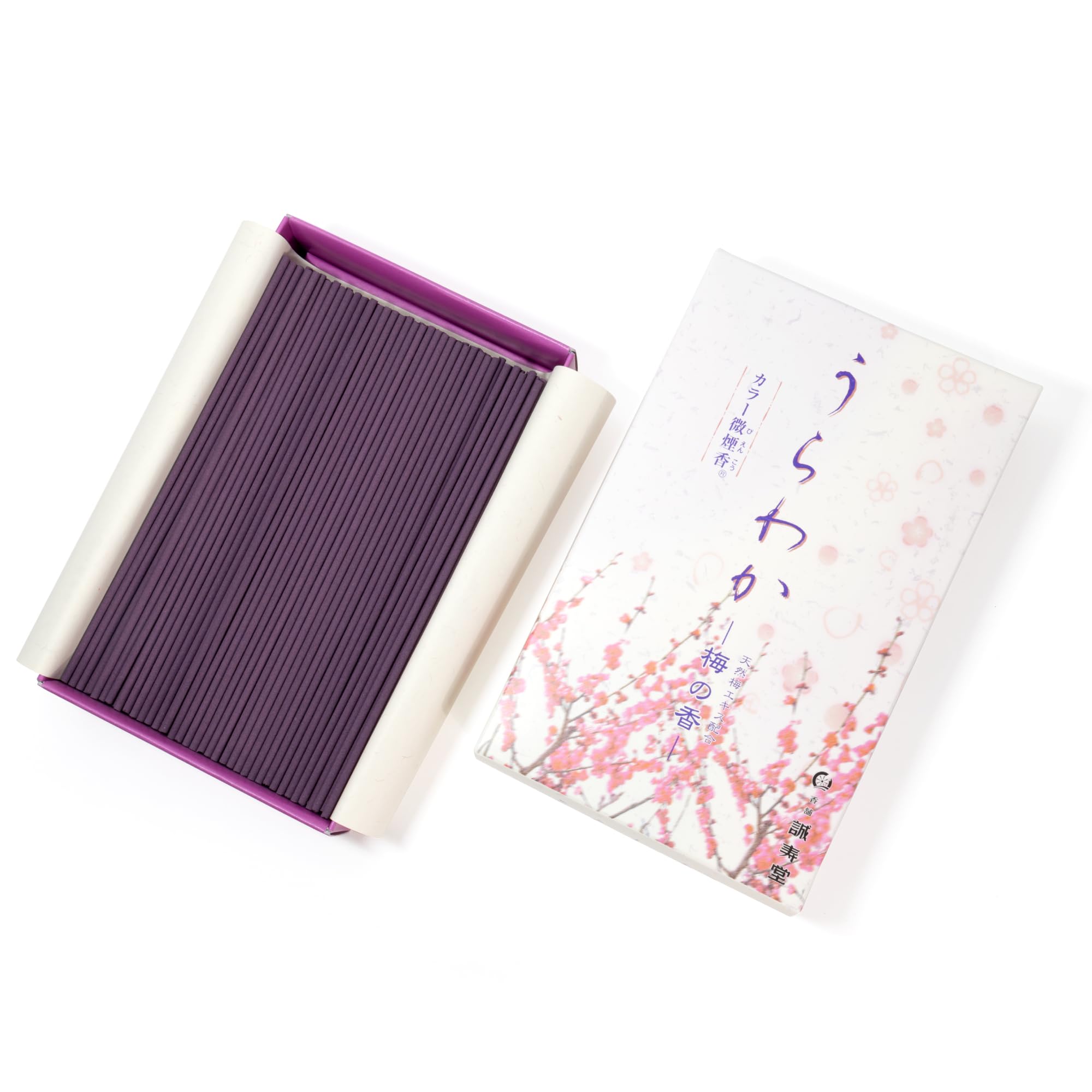 

Akazawa Choyo Original Incense Urawaka Buddhist Altar Low Indoor Use Sticks, Series, Premium, Authentic, Incense, Smoke, (Plum Scent)