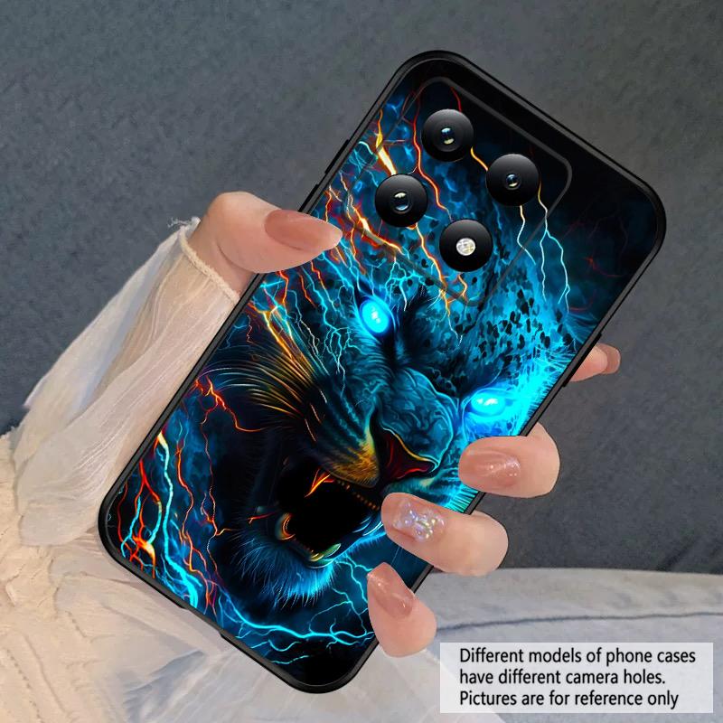 

Светящаяся голова льва для Xiaomi 11T 11 Ultra 12 12T Pro 14 15 13 Lite Mi Poco M4 5 M7 5G X4 X5 M6 C75 Pro X6 4G мягкий чехол для телефона For Xiaomi Mi 11