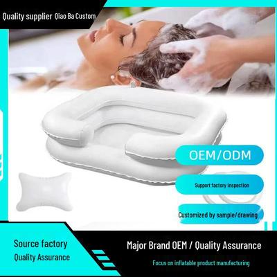 PVC Inflatable Face & Hair Washing Basin, Foot Wash & Soak Basin