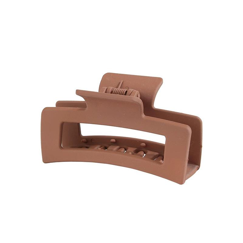 Seamless Spray Paint Cross-border Frosted Hair Clip Rectangular Claw Clip Large Hair Shark Clip