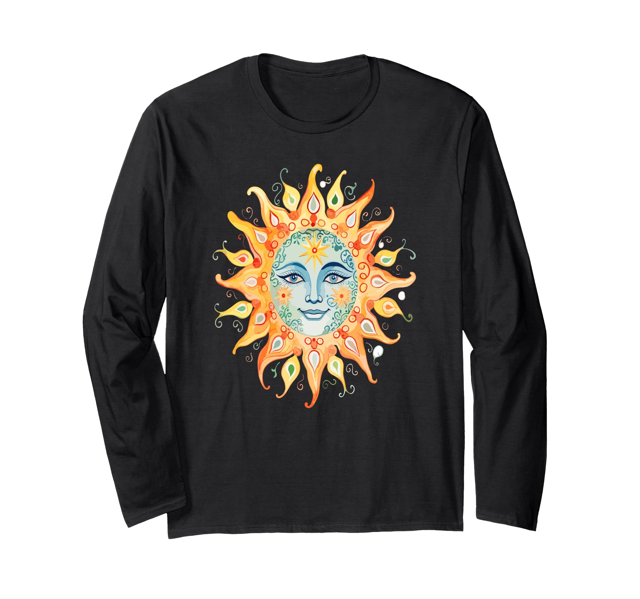 

Футболка с длинным рукавом Sun Sunshine Sun Worshiper Sunbeams Summer