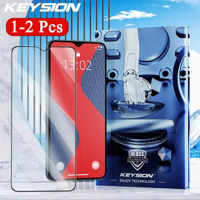 KEYSION Szkło Hartowane Pełne Pokrycie dla Samsung A17 5G A07 Pełny Klej HD Przezroczysta Folia Ochronna na Ekran dla Galaxy A07 A17 5G