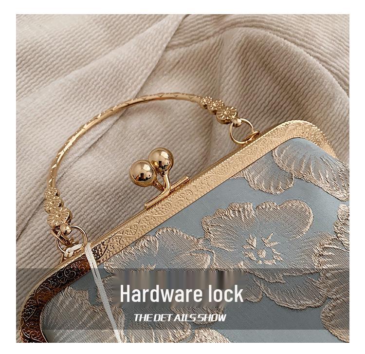 2024 Silk Texture Embroidered Handbag: Spring Fairy Chain Bag for Hanfu Skirt