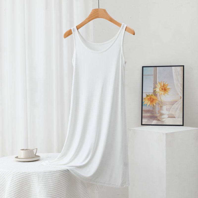 Women's Plus Size Modal Tank Dress - Loose A-line for Spring/Summer