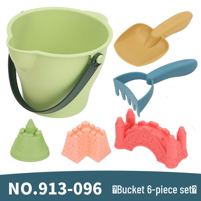 

Children s Summer Beach Bucket Toy Set: Plastic Castle, Sand Shovel & Water Play Kit