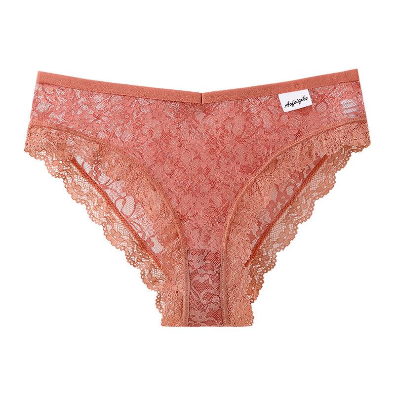 

Жіночі сексуальні мереживні трусики, дихаючі сітчасті жіночі труси, безшовні бавовняні промежинні труси XL
