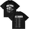 Unisex Black Cotton T-Shirt | Alex Warren Tour 2026 Concert Graphic Fashion T-shirt