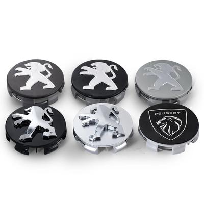 Car Sticker 2025 Hot 4cs 60mm Car Wheel Center Hub Cap Emblem Covers Accessories Tools For Peugeot 206 207 208 306 307 308 406 4