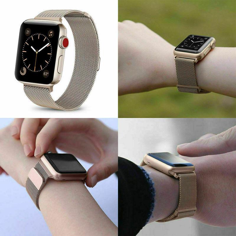 Milanese Loop Strap Watch Band for Apple Watch Series 1/2/3/4 38MM/40MM/42MM/44M
