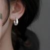 1 Pair Elegant Minimalist Geometric Circle Hoop Earrings, Chic & Suitable for Daily Wear for Women