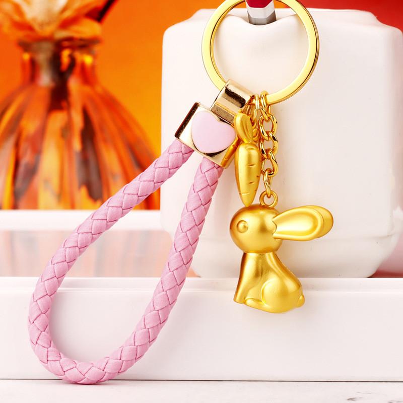 Adorable Premium Zinc Alloy Rabbit Keychain For Stylish Women Perfect Gift Accessory