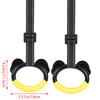 Kids Horizontal Bar Exercise Pull Up Rings Kids Workout Gym Gymnastic Rings Adjustable Straps Buckles Nonslip Handle