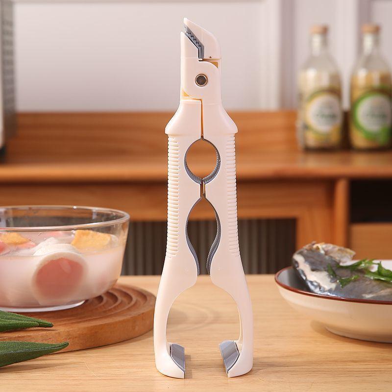 

3-in-1 Heat Resistant Non-Slip Bowl and Plate Gripper, Safe Kitchen Tongs for Hot Dishes, Cooking Utensil Serving Tool Clamp білий