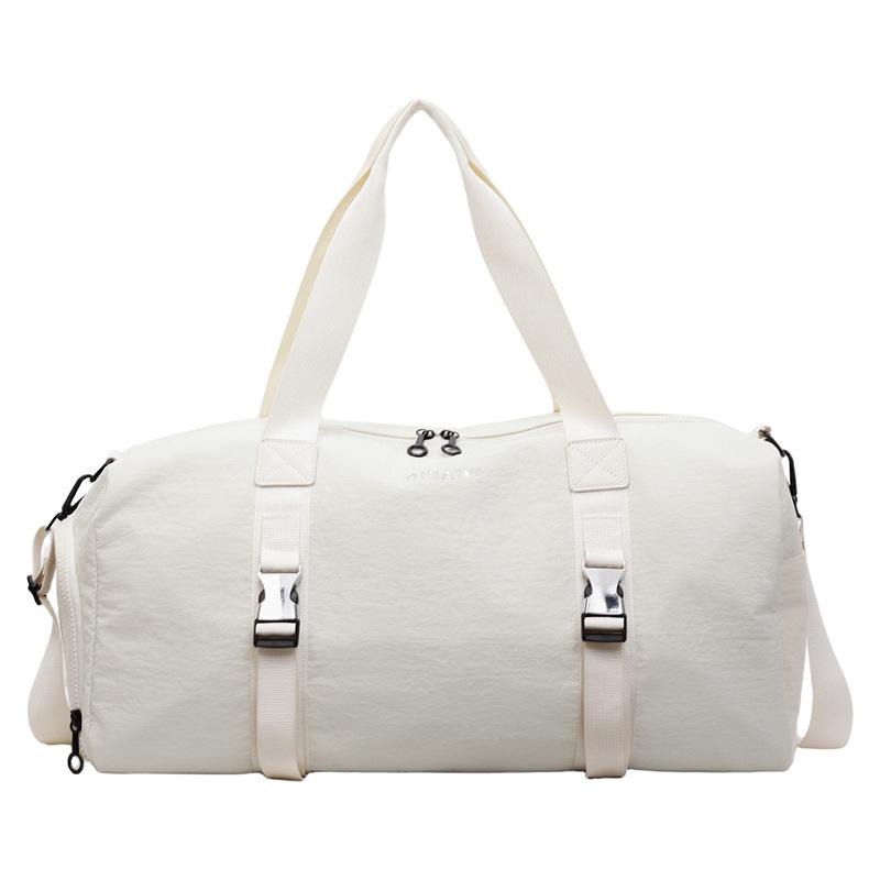 Simple Travel Bag Large Capacity Independent Shoe Bag Gym Bag Can Be Hung with Pull Rods for School Season Luggage Storage Bag