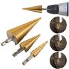 4-12 4-20 4-32 Mm HSS Titanium Coated Step Drill Bit Drilling Power Tools for Metal High Speed Steel Wood Hole Cutter Cone Drill