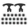 20PCS Golf Spikes Replacement with Nail Puller TPU Easy To Replace Anti Skid Golf Studs for Golf