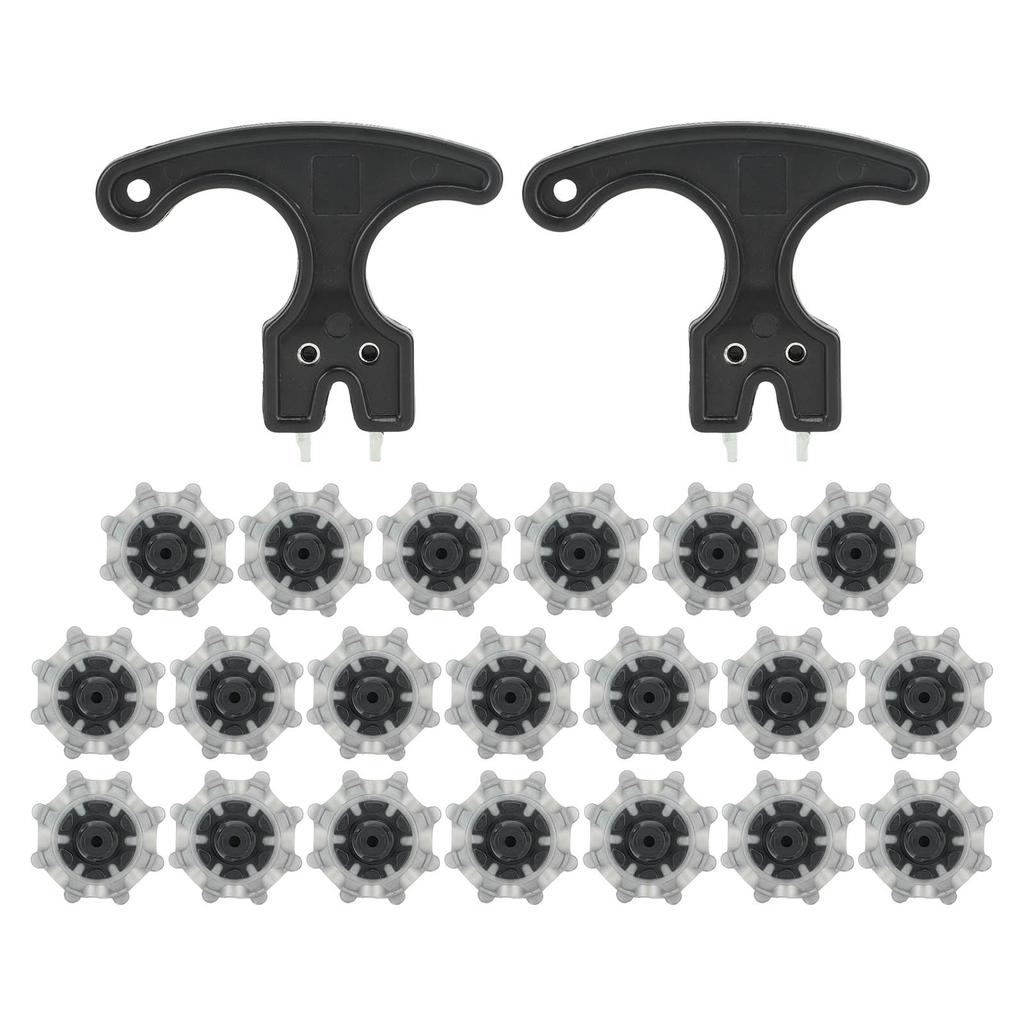 20PCS Golf Spikes Replacement with Nail Puller TPU Easy To Replace Anti Skid Golf Studs for Golf