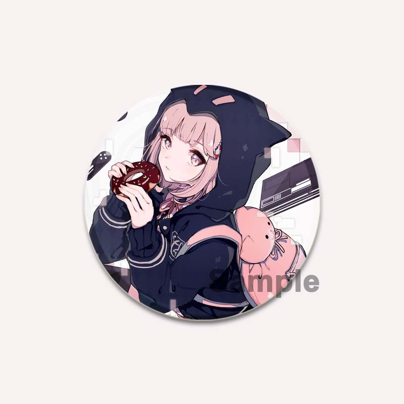 32/44/58MM Inferenz Abenteuer Spiel Anime Broschen Danganronpa HD Print Abzeichen Rucksack Kragen Cartoon Revers Pins Schmuck Geschenke Zubehör