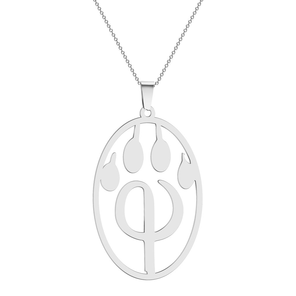 Kinitial Janeiro Furry Pendant PhiPaw Symbol Stainless Steel Furry Fan Necklace Logo Emblem Amulet Amulet Necklaces Wholesale