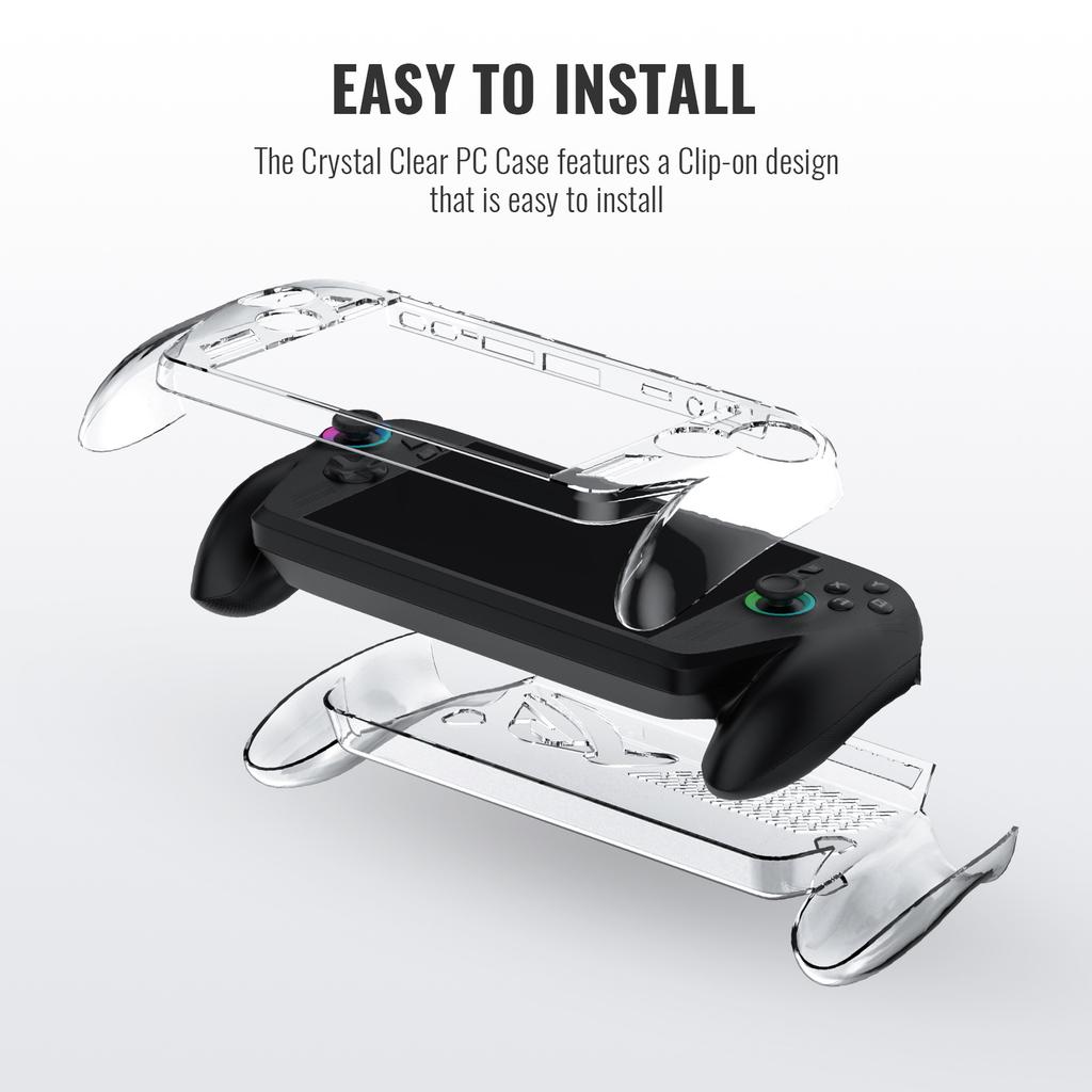 For ROG Xbox Ally X Transparent Case Game Console Protective Cover PC Hard Protector Shell Anti-Slip Anti-Drop Clear Skin Covers