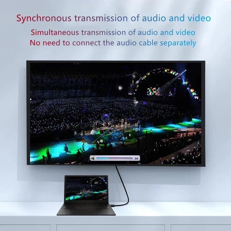 1.8M USB3.0 To HDMI-compatible Cable USB 3.0 HD TV Converter Adapter 1080P Projector Video Monitor Cable for Laptop PC Projector