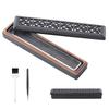 CEREMONY Incense Safe Incense Box with Ash Catcher for for and Room Decor Holder, Horizontal, - Coffin-Style Sticks, Meditation, Yoga, Spa, (Brown)