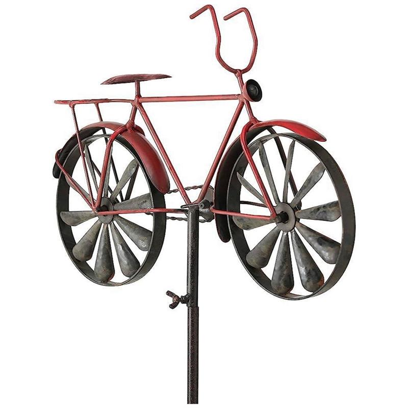 ABFS 1 Satz Eisen Windspiel, 51 Zoll H Fahrrad Windspiele Passend für Terrasse Rasen Bauernhof Hinterhof