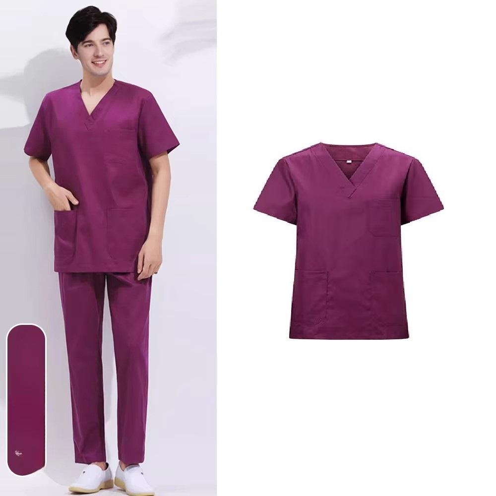 Handtvätt Kläder Operationsrockar Delade Dräkter Sjukhus Bomull Handborstning Kläder Operationssal Kortärmade Herr- och Damoveraller