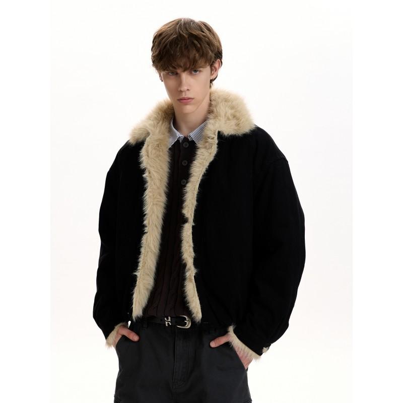 Mens Vintage Old Money Thick Warm Winter Cotton Parka Casual Loose Padded Coat
