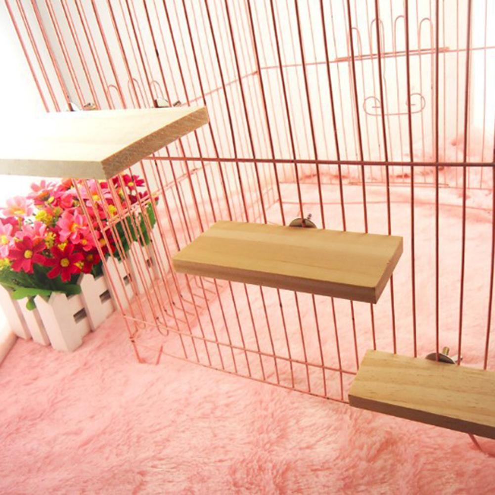 Pet Wood Stand Platform Hamster Guinea Pig Toys Paw Grinding Gerbils Springboard Pet Jumping Board Pet Supplies